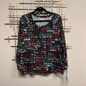 NWT Sleep Sense Christmas Lounge Top Size: M